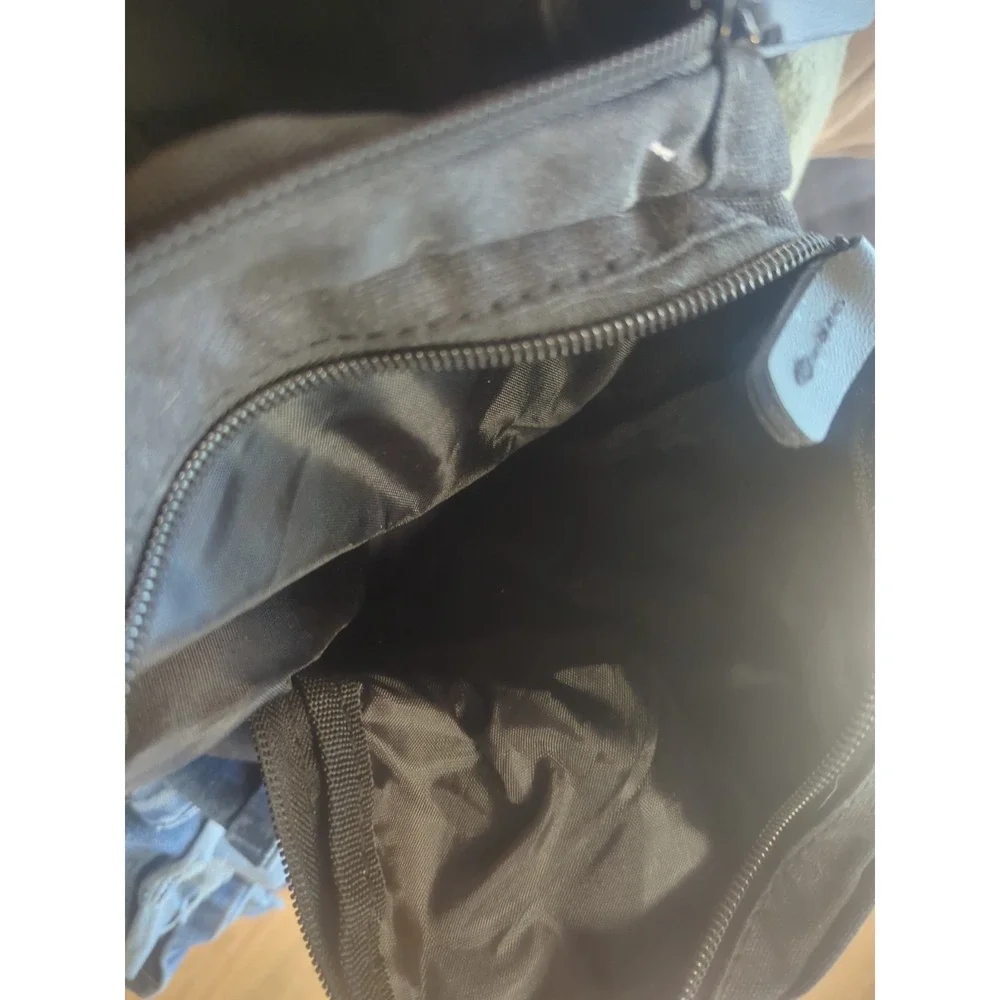 Bellaruso Black Canvas Duffel Bag Travel Weekender Shoulder Strap